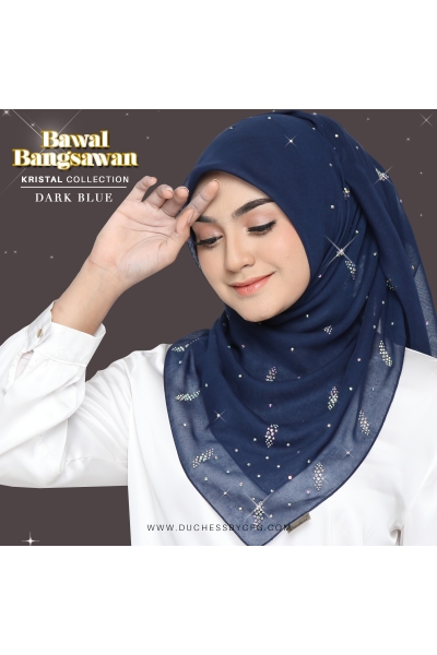 BAWAL BANGSAWAN KRISTAL - DARK BLUE
